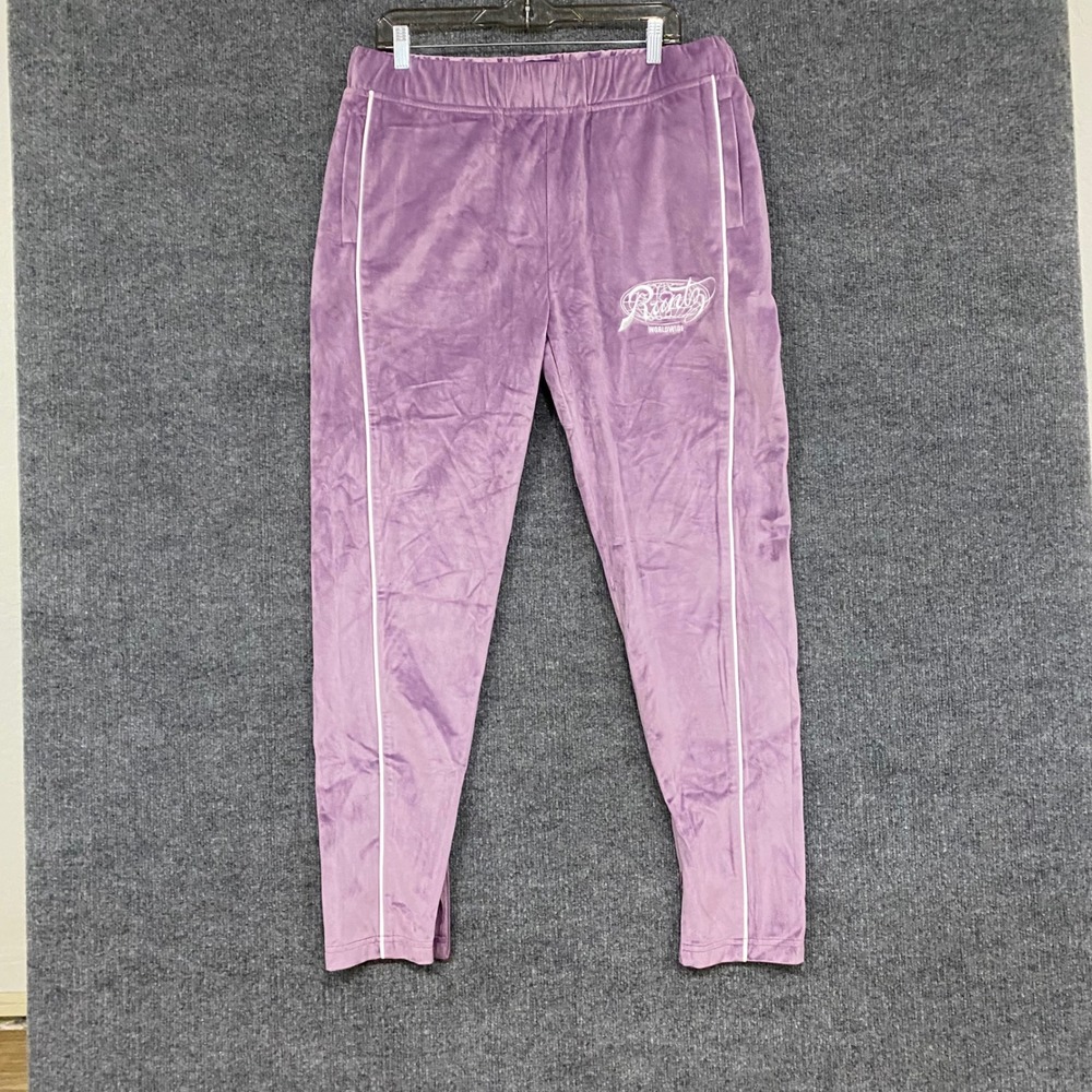 Runtz Worldwide Around The World Velour Joggers Violet Purple XL Streetwear